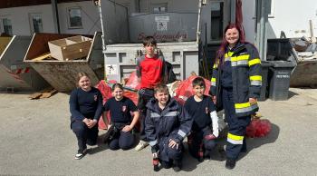 Jugend der FF Breitenbuch beim „Großen steirischen Frühjahrsputzes 2026“ in der Marktgemeinde Kirchbach-Zerlach