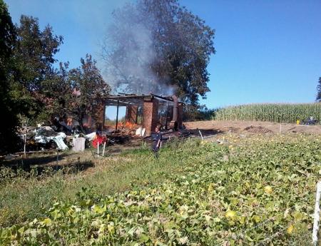 Wirtschaftsgebäudebrand in Oberdorf