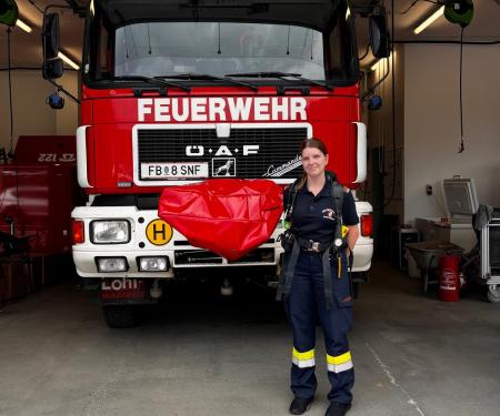 Erste Atemschutzgeräteträgerin in den Reihen der FF Breitenbuch