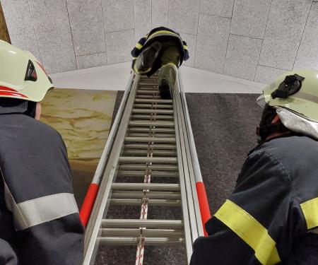 Monatsübung Jänner - Einsatzmöglichkeiten der Schiebeleiter 3-teilig